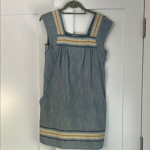 Faherty Light Blue Sleeveless Sundress Casual